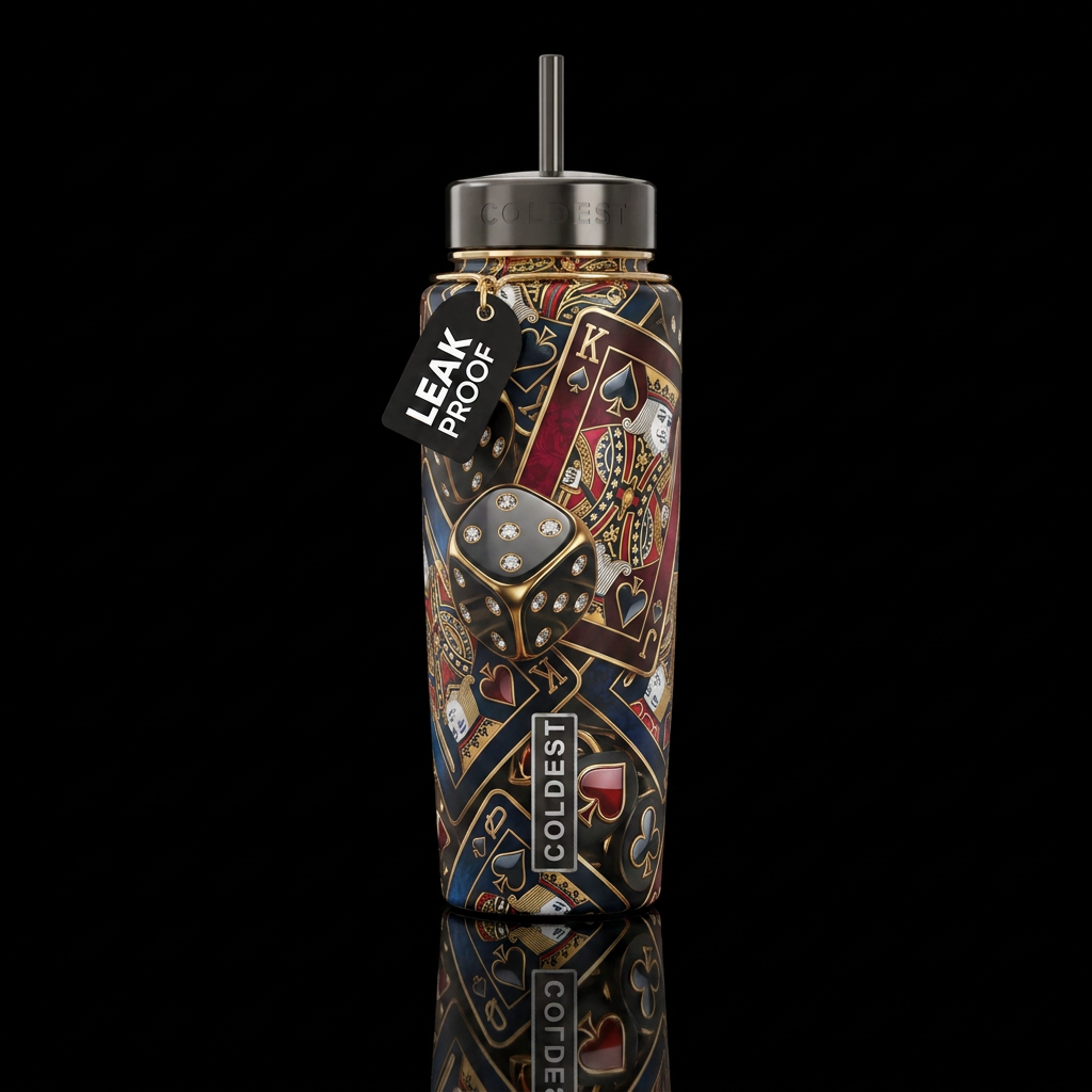 Cards water bottle design