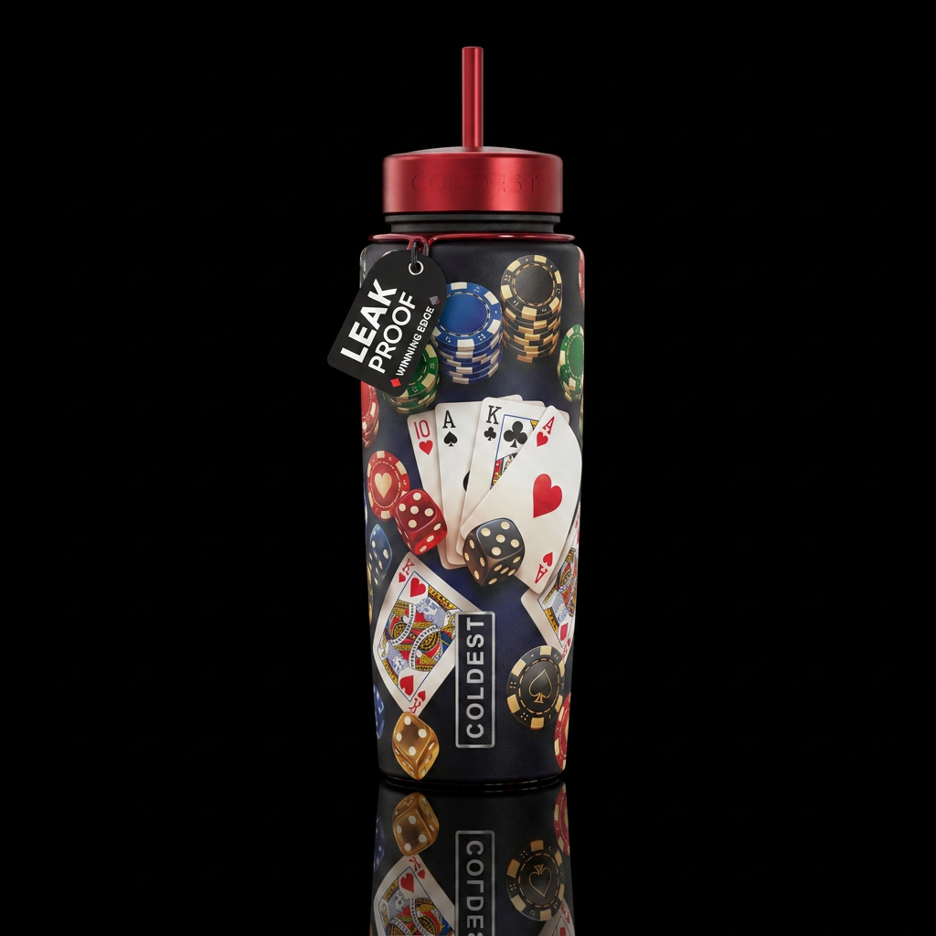 Cards water bottle design