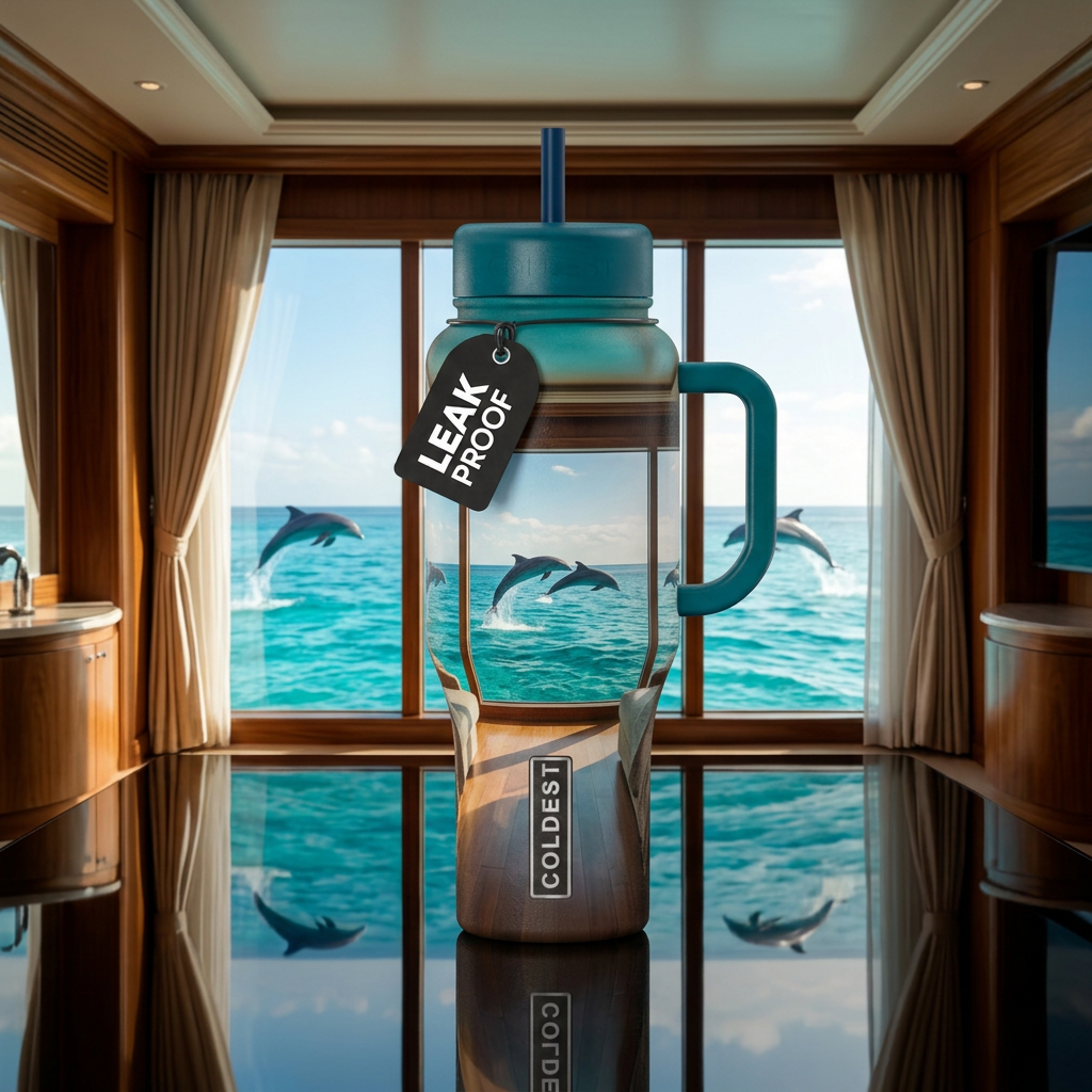 Dolphins 🐬 water bottle design