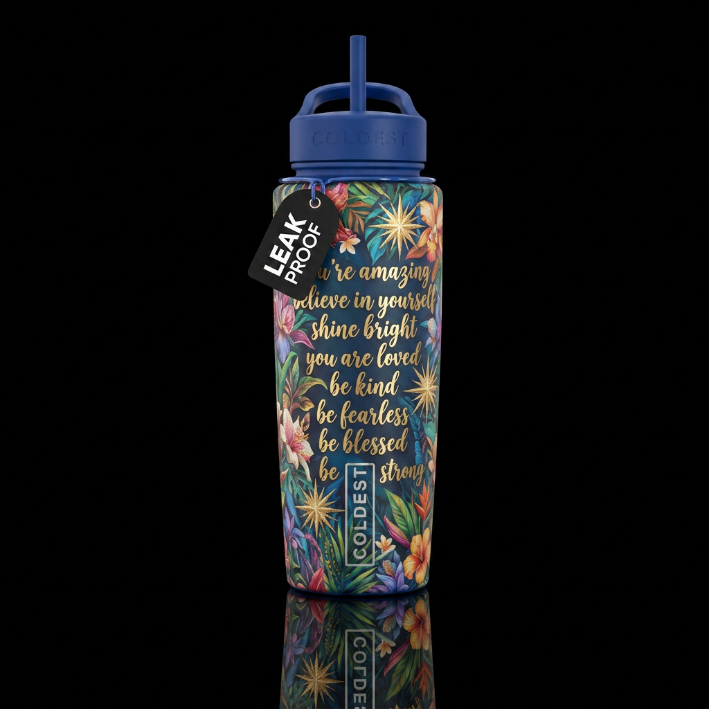 Art water bottle design