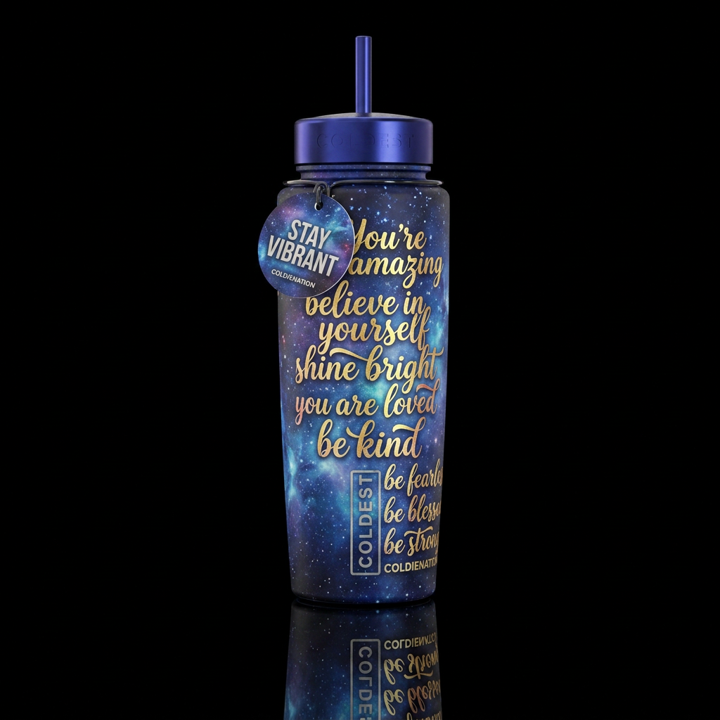 You are loved water bottle design