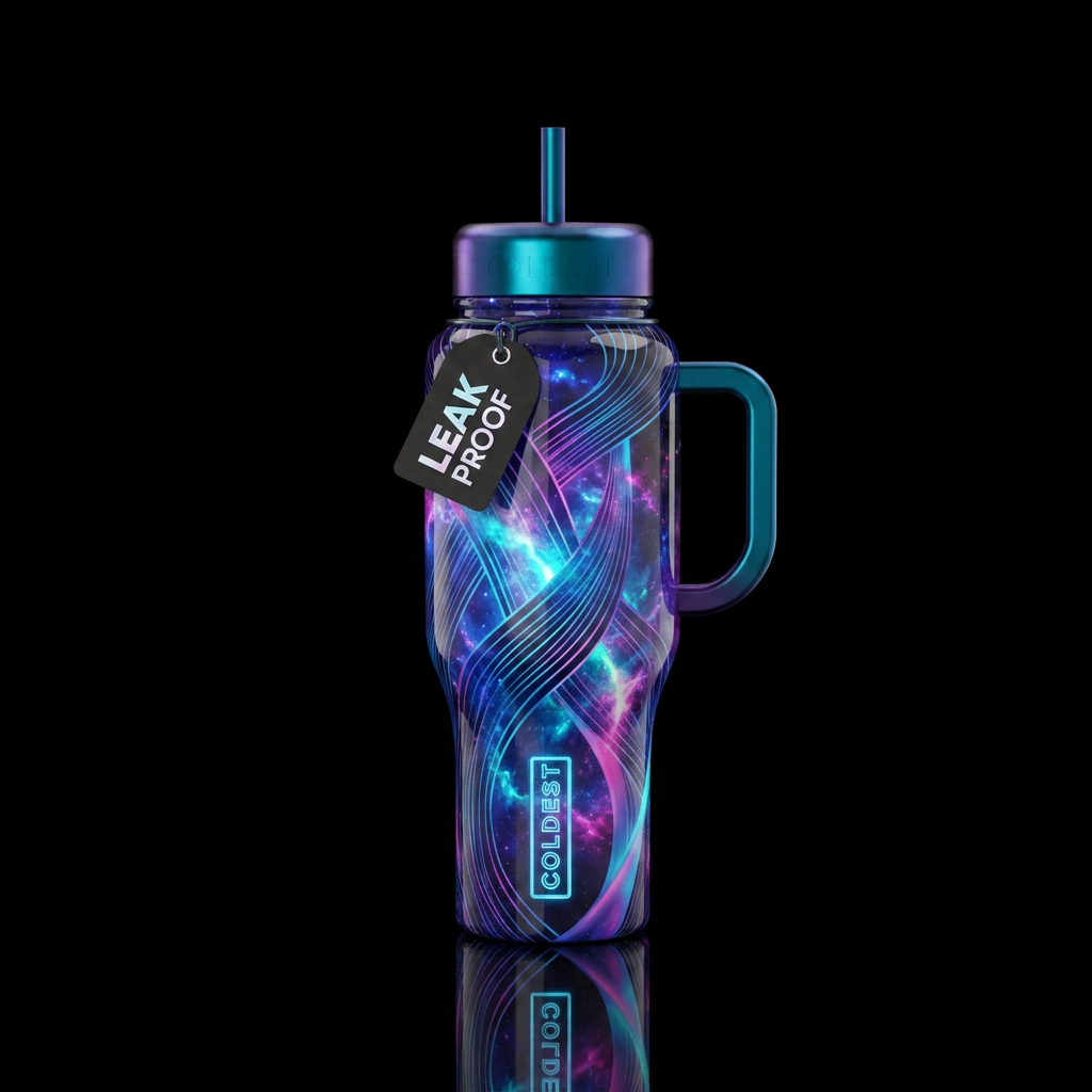 Art water bottle design