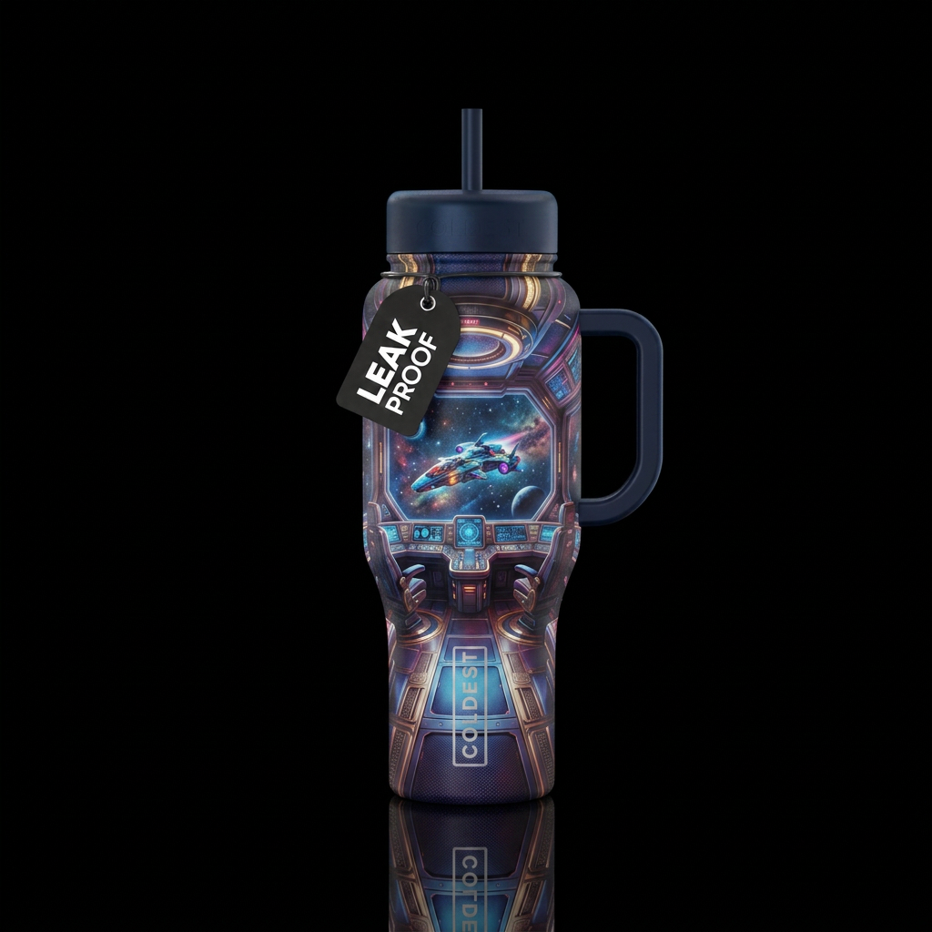 Space travel water bottle design