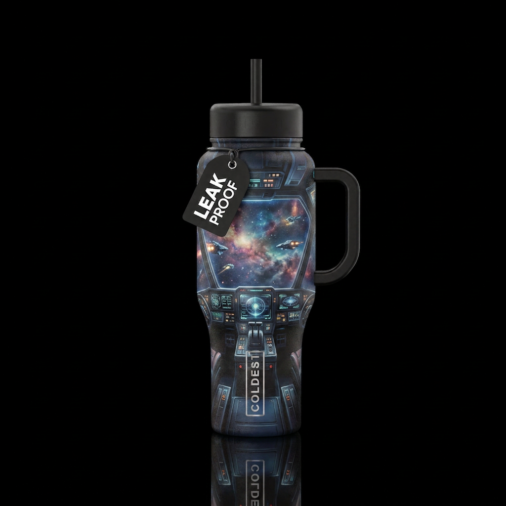 Space travel water bottle design