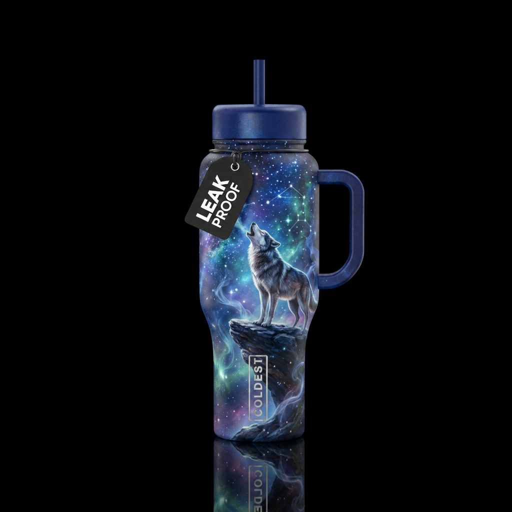 Wolf water bottle design