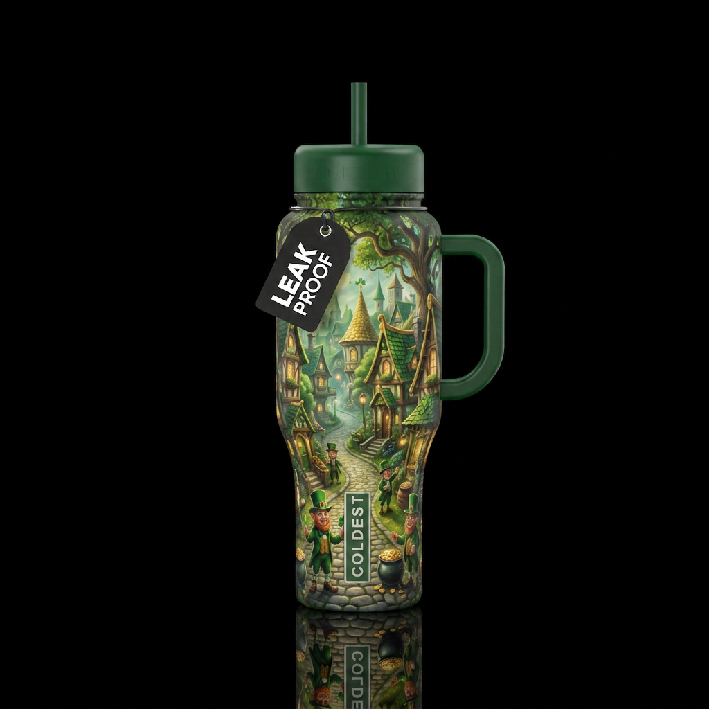 St Patrick’s day water bottle design