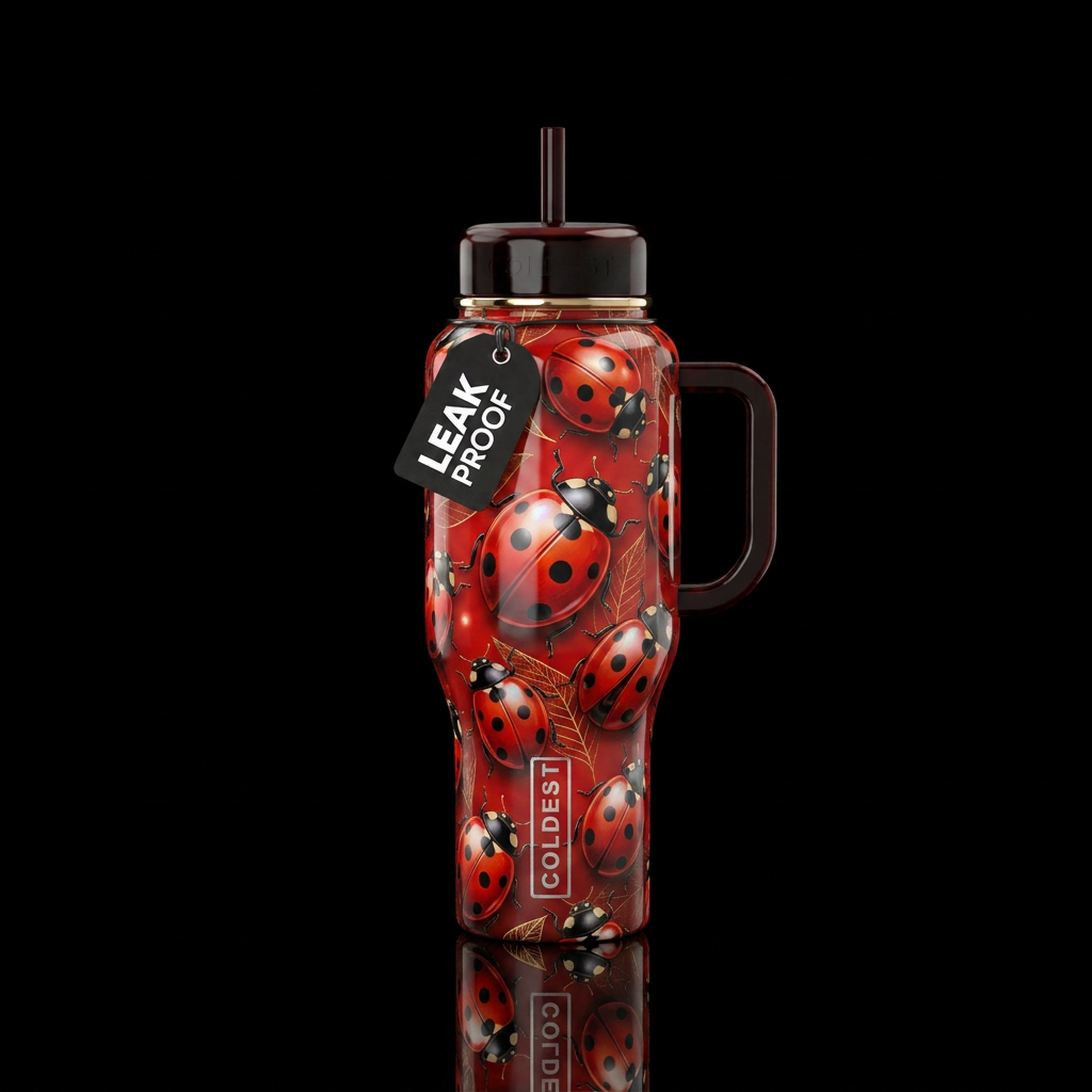 Ladybugs 🐞 water bottle design