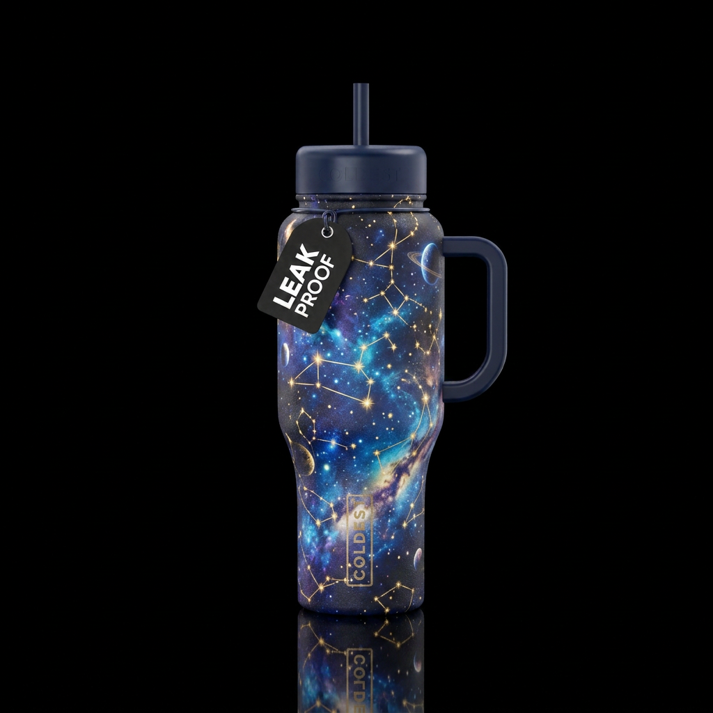 Constellations water bottle design