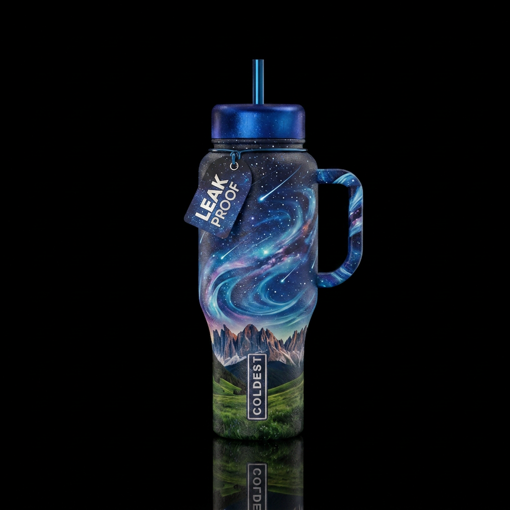 Art water bottle design
