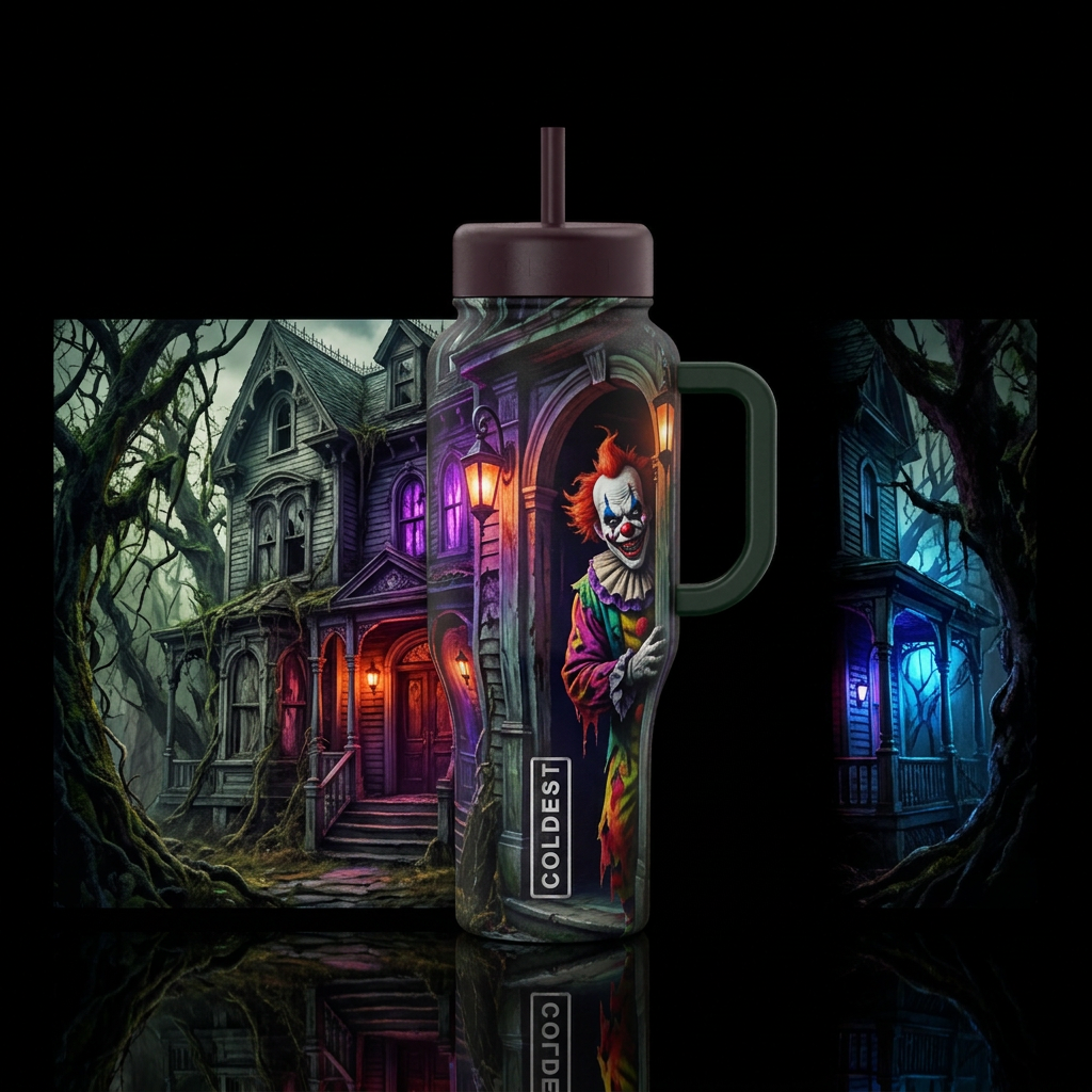 Ahh clown 🤡 water bottle design