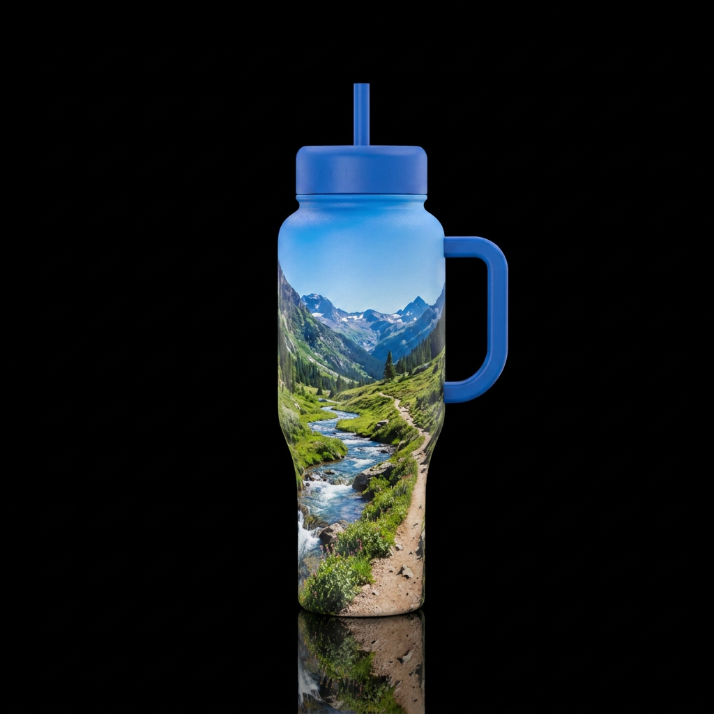 Art water bottle design