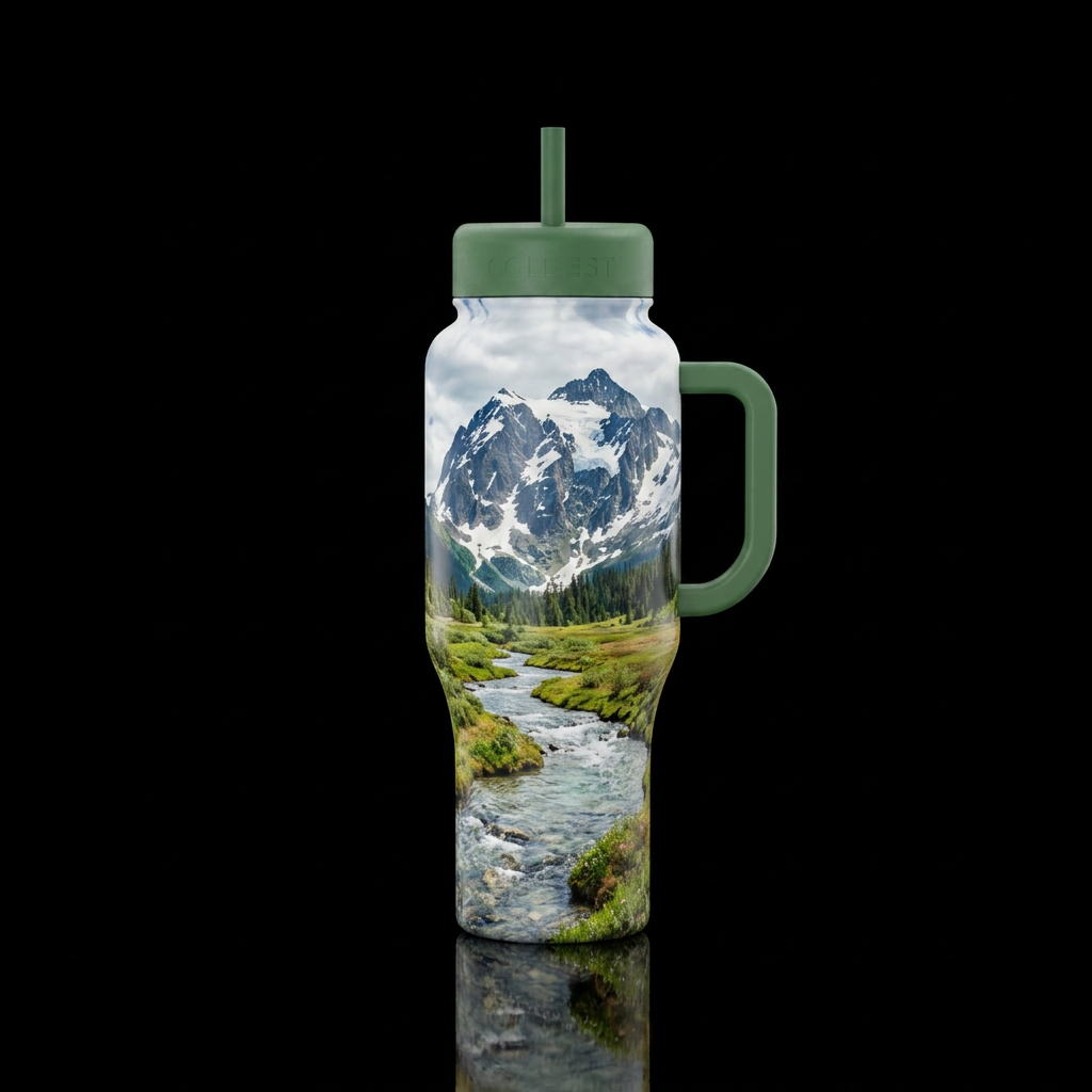 Art water bottle design