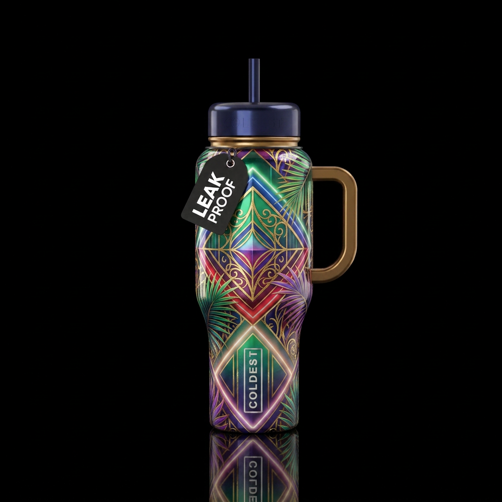 Art water bottle design