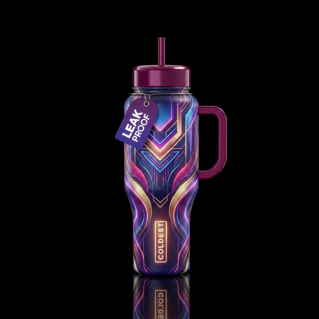 Art water bottle design