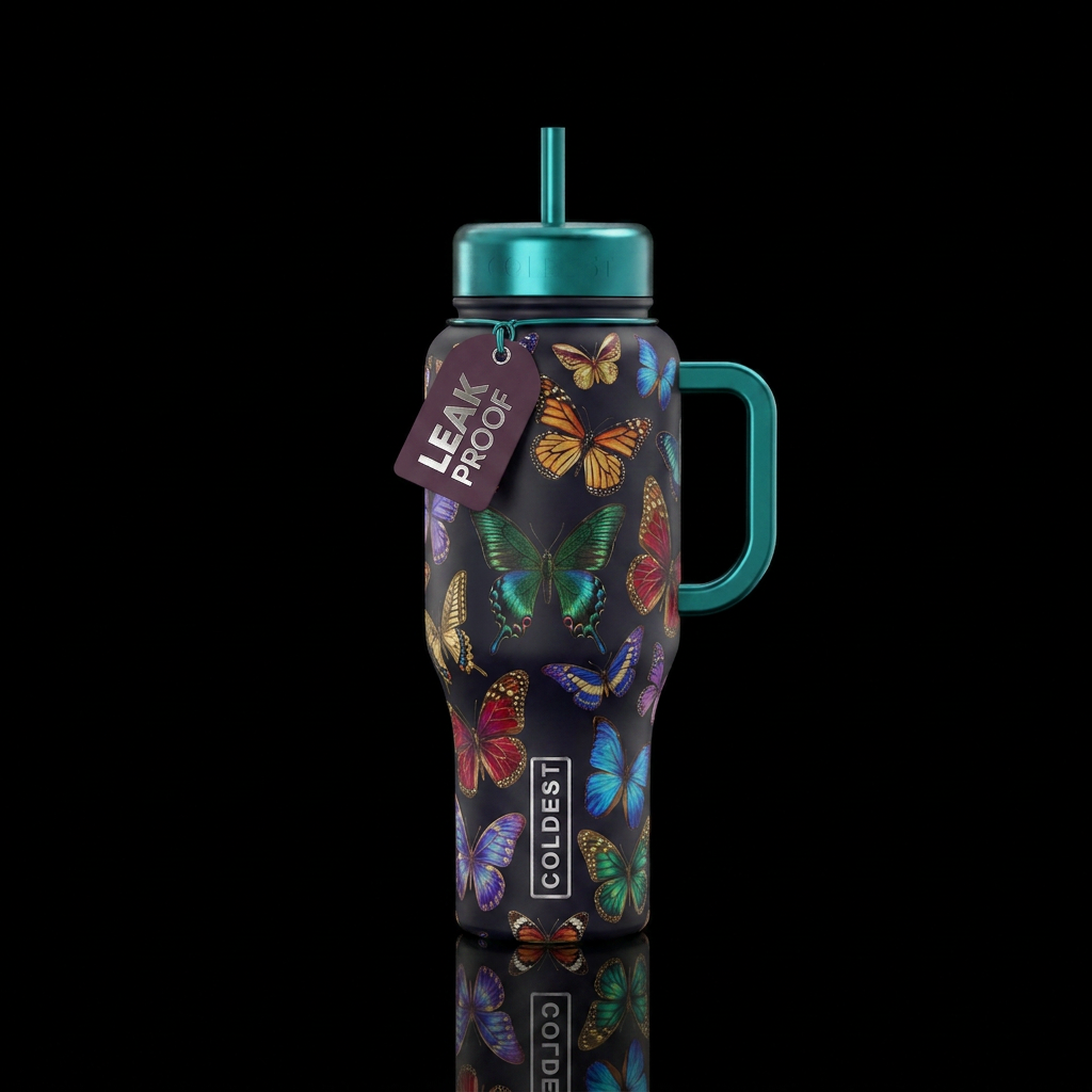 🦋 butterflies 🦋 water bottle design