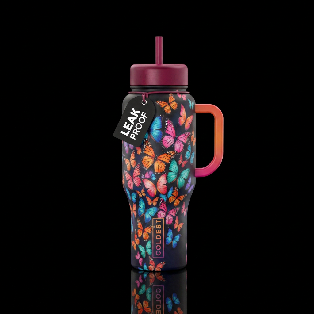 Butterflies 🦋 water bottle design