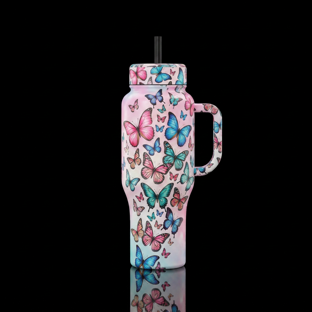 Butterflies 🦋 water bottle design