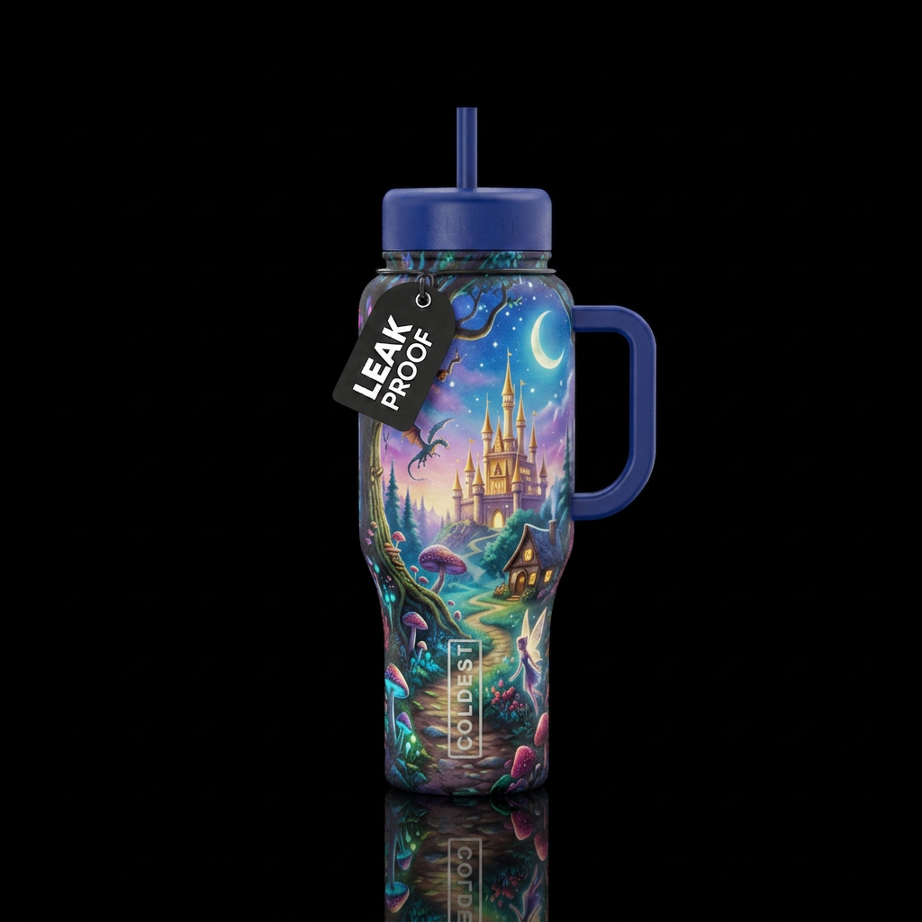 Fairy tale water bottle design