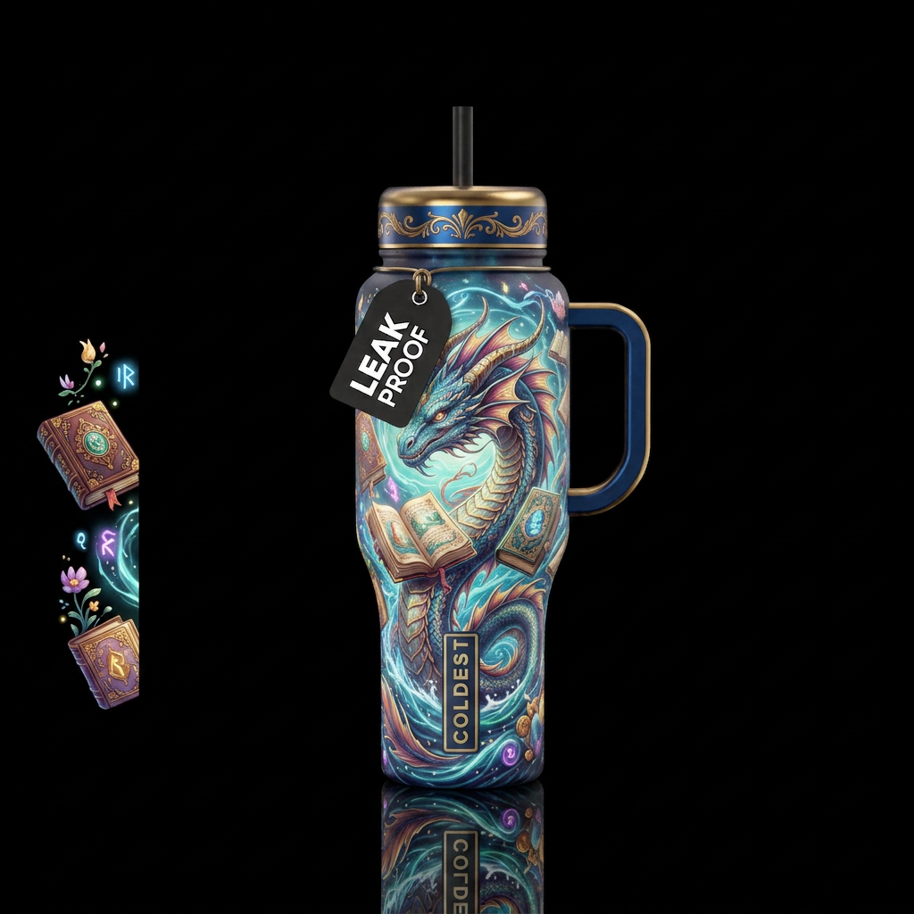 Dragon reader water bottle design