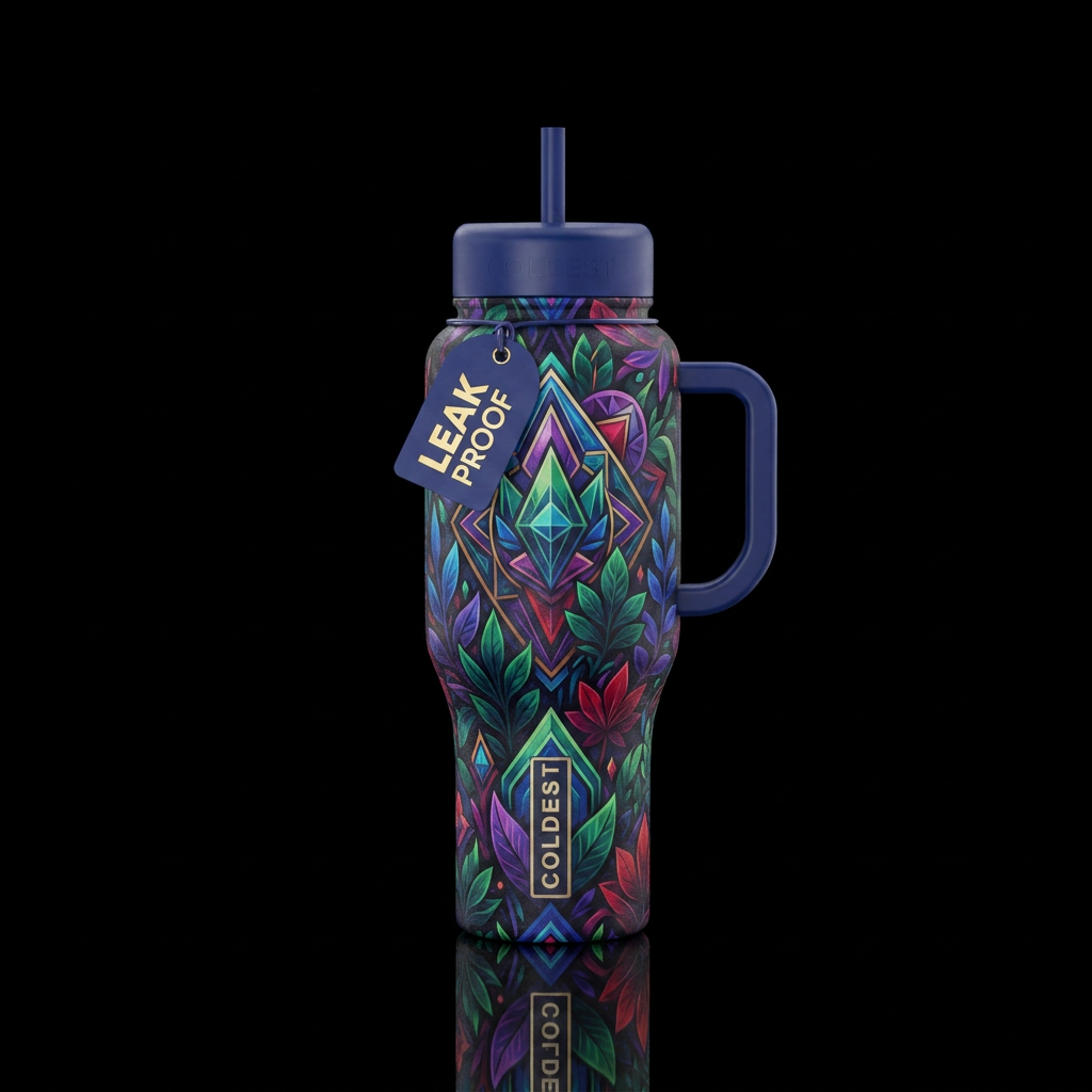 Art water bottle design