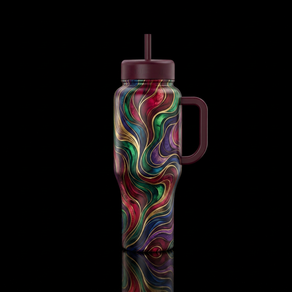 Art water bottle design