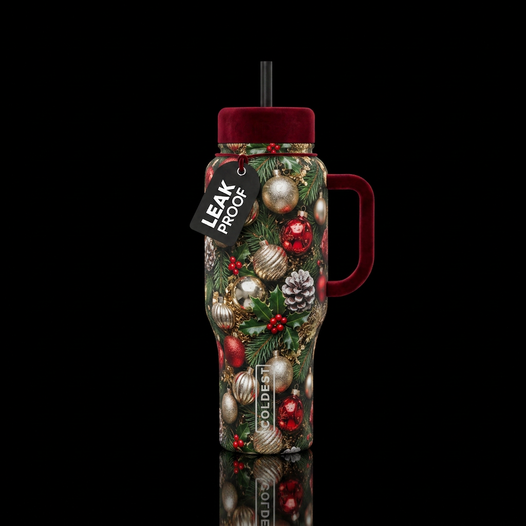 Christmas tree water bottle design