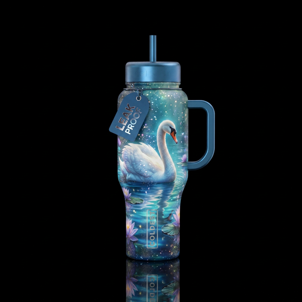 Swan water bottle design
