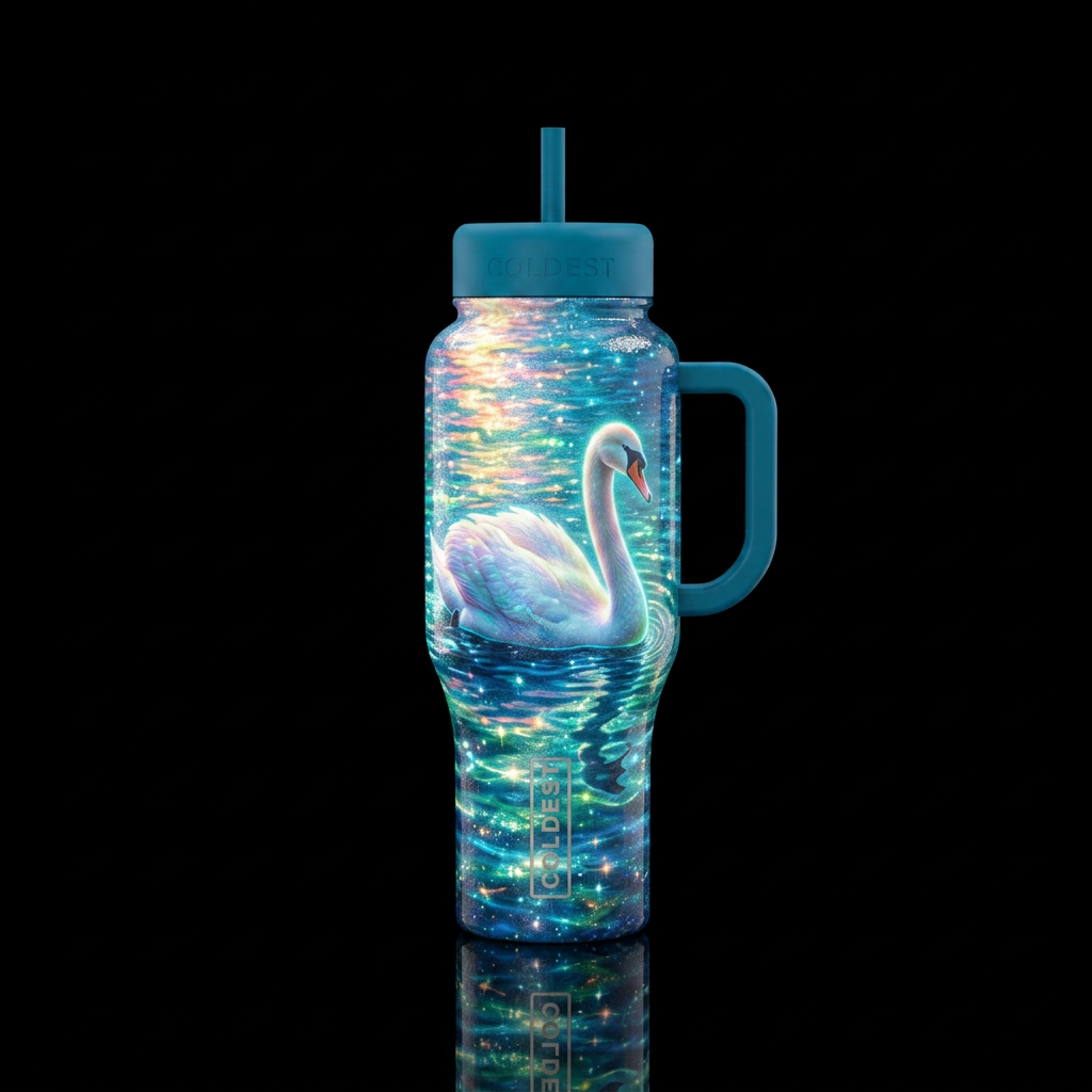 Swan 🦢 water bottle design