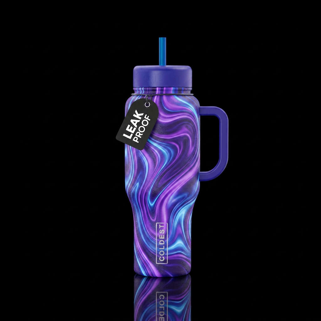 Art water bottle design