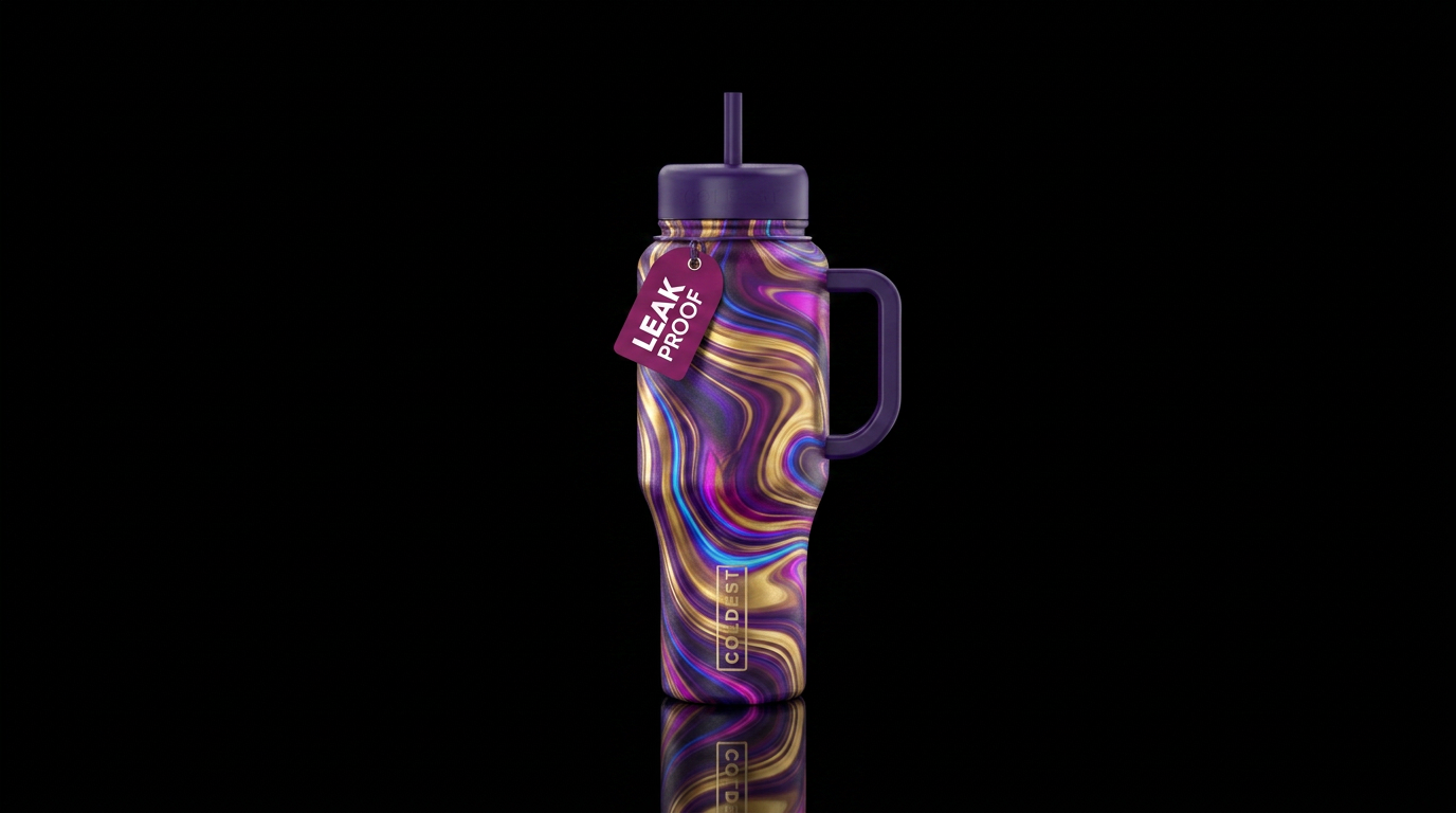 Art water bottle design