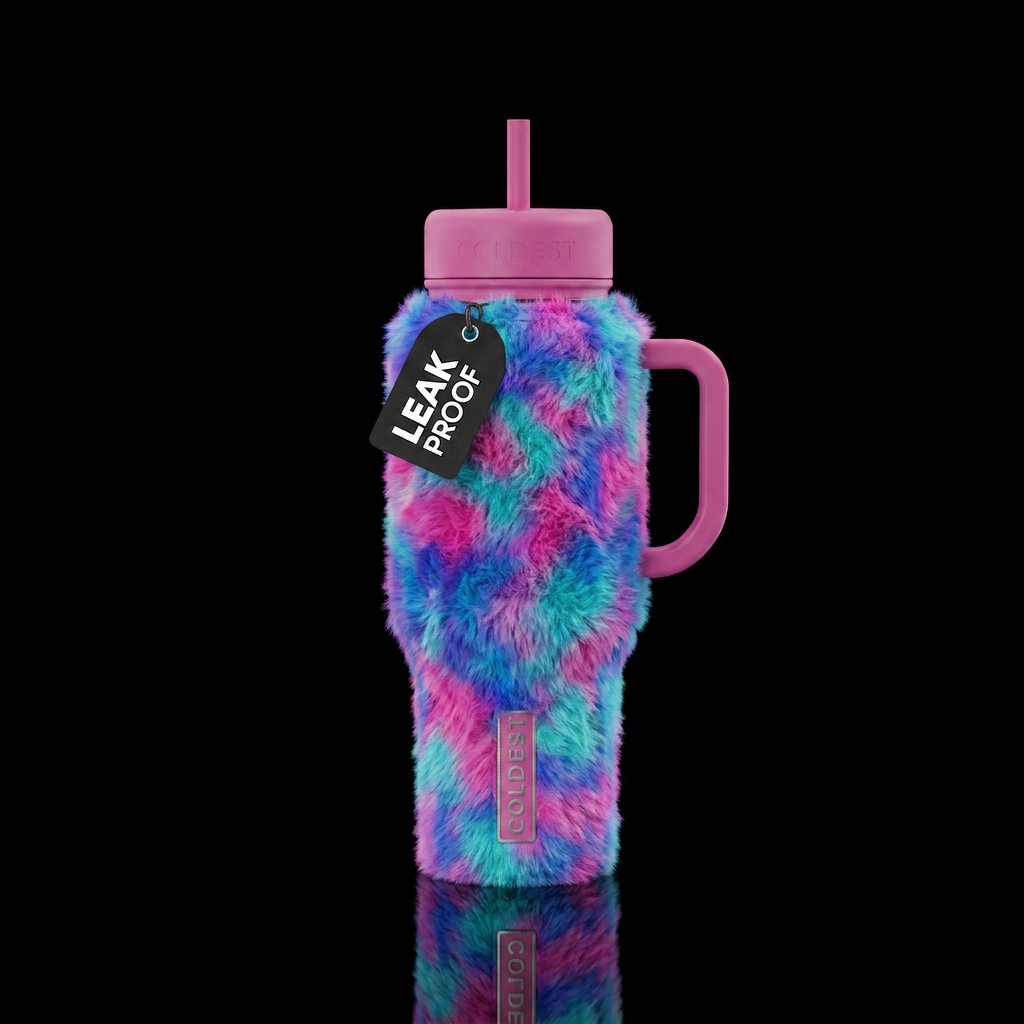 Fur ever water bottle design