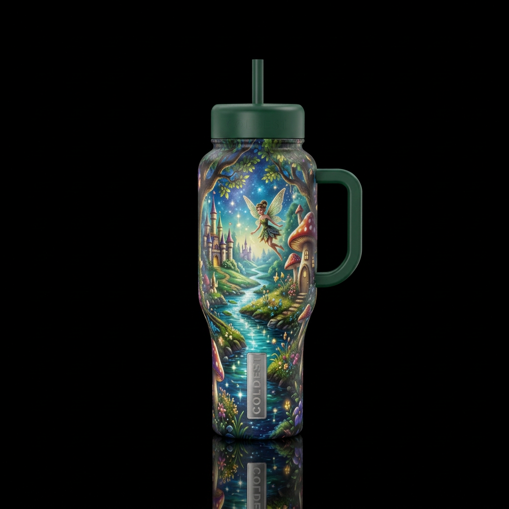 Fairytale water bottle design