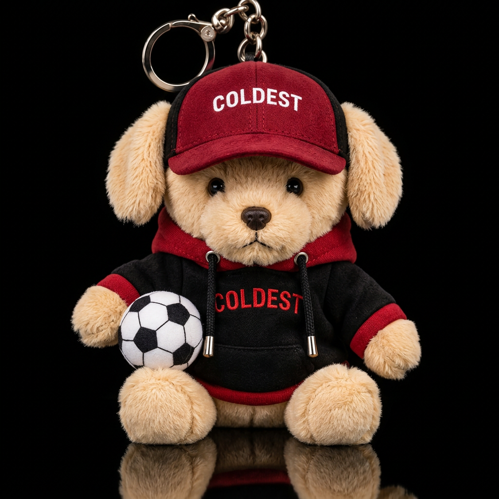 Soccer dog water bottle design