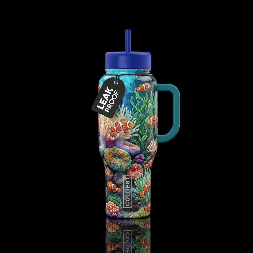 Clown fish water bottle design