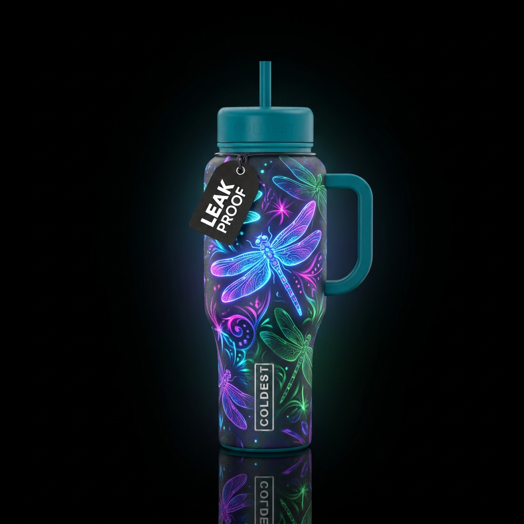 Dragonfly water bottle design