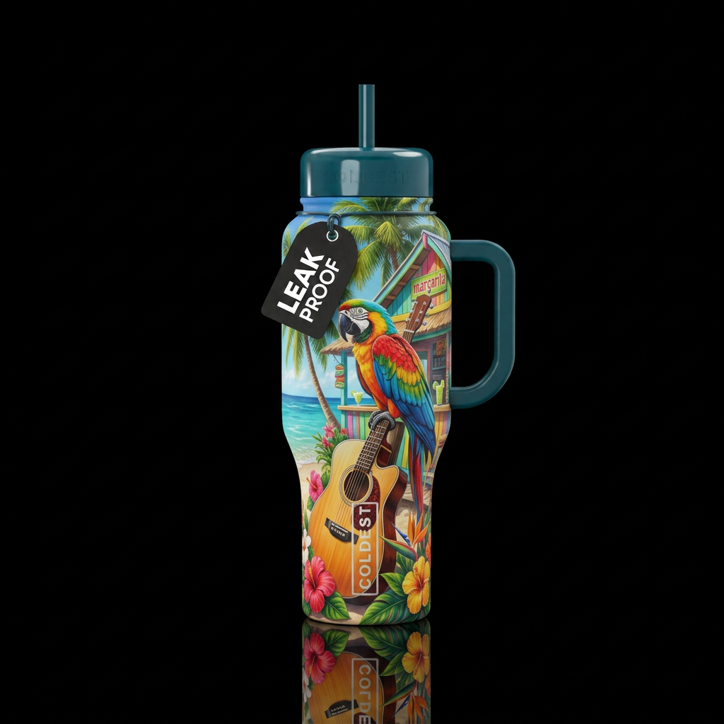 Key west water bottle design