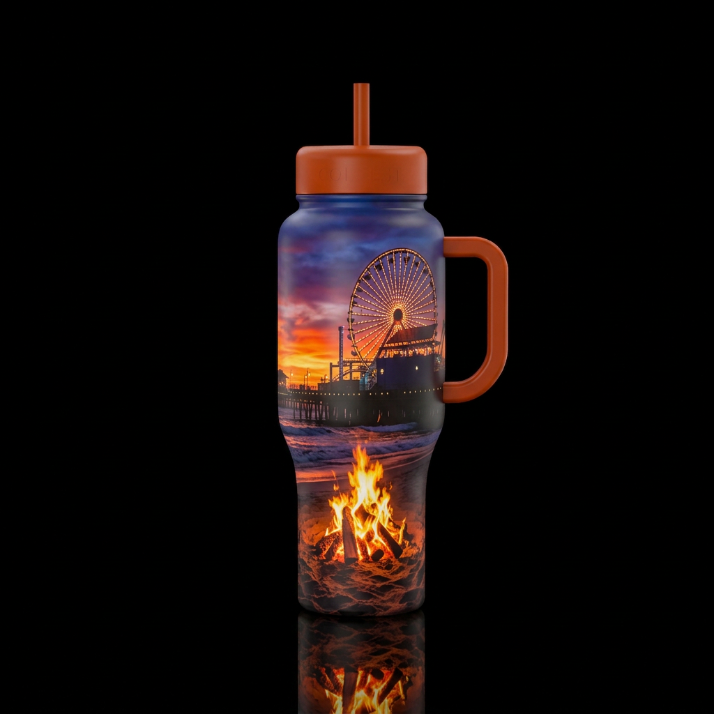 Summer nights water bottle design