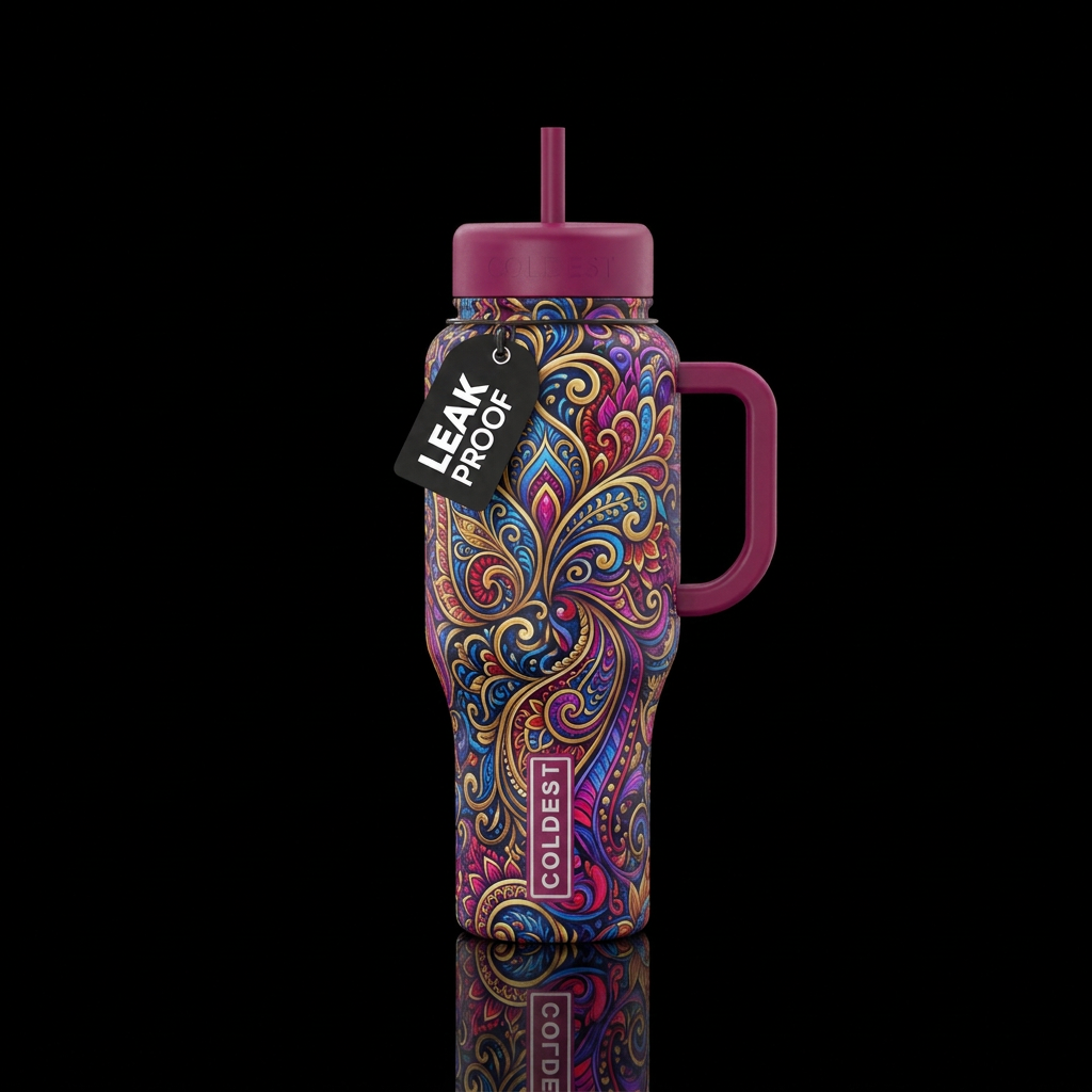 Art water bottle design