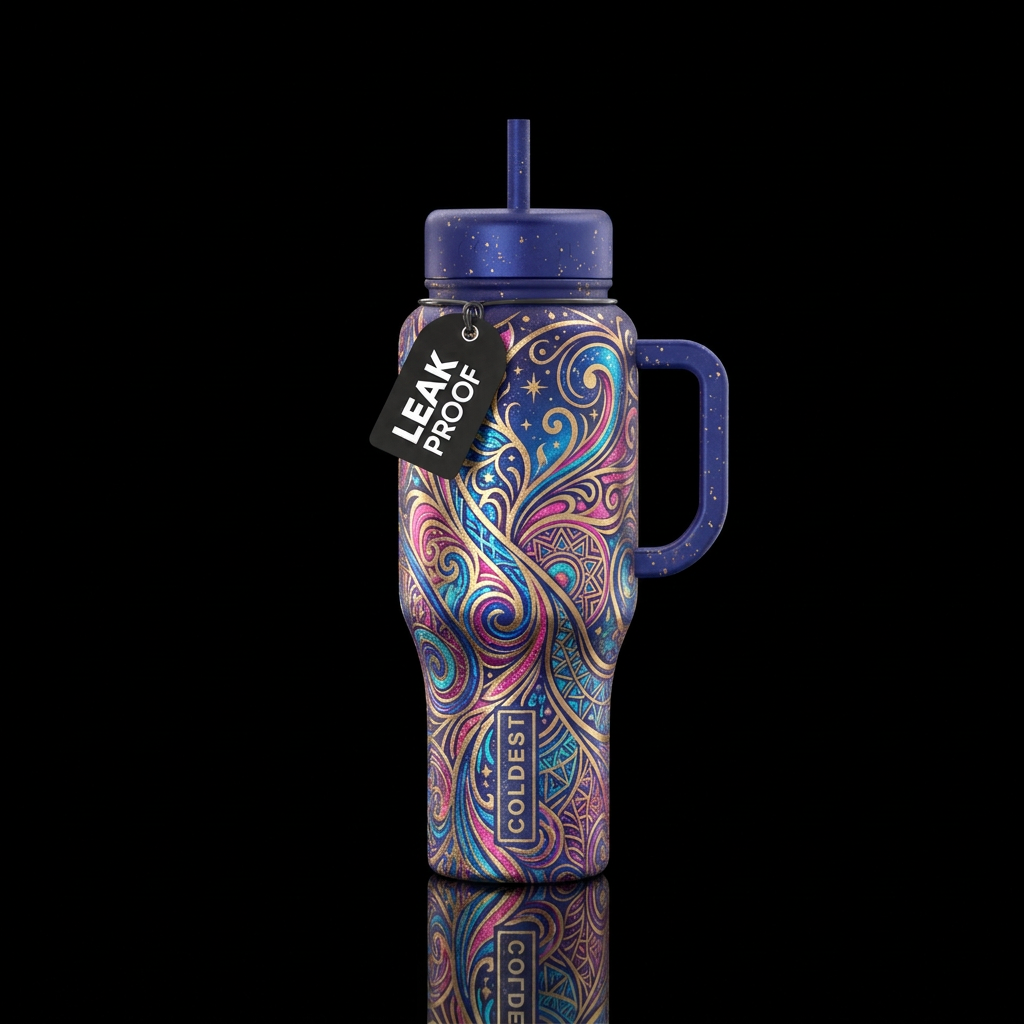 Art water bottle design