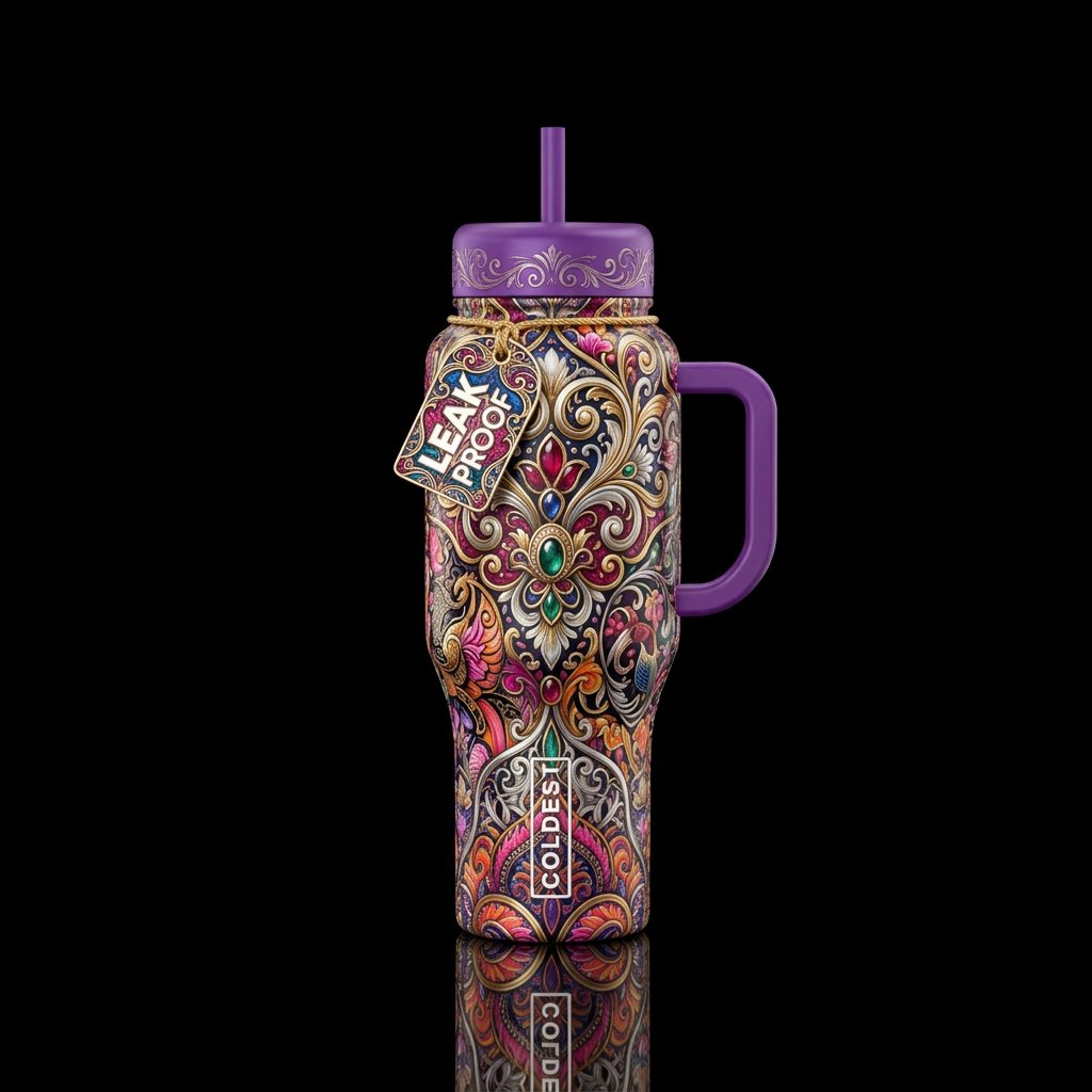 Art water bottle design