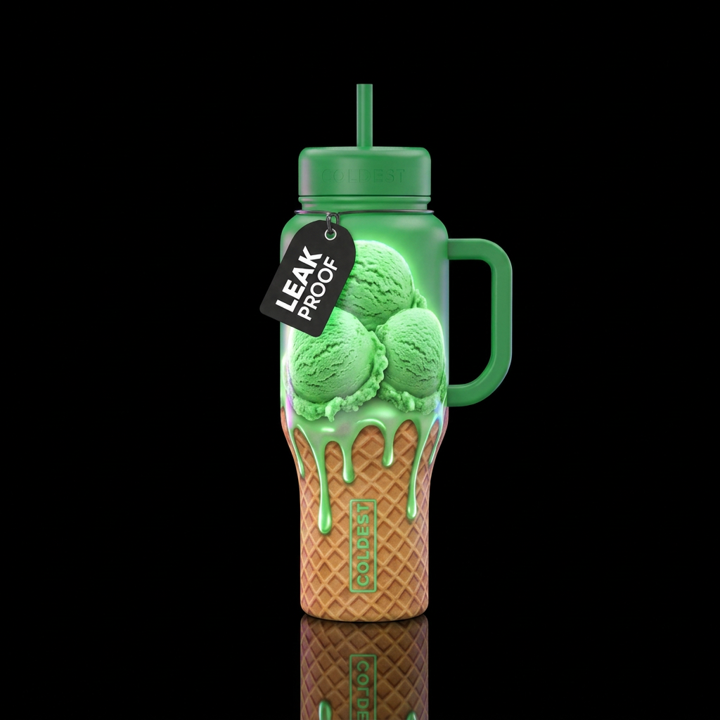 Ice cream water bottle design