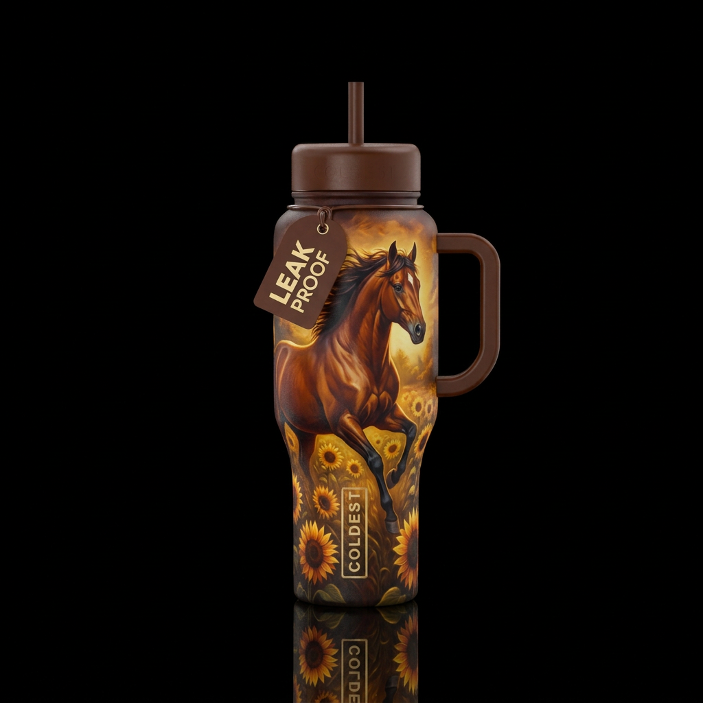 Horse water bottle design