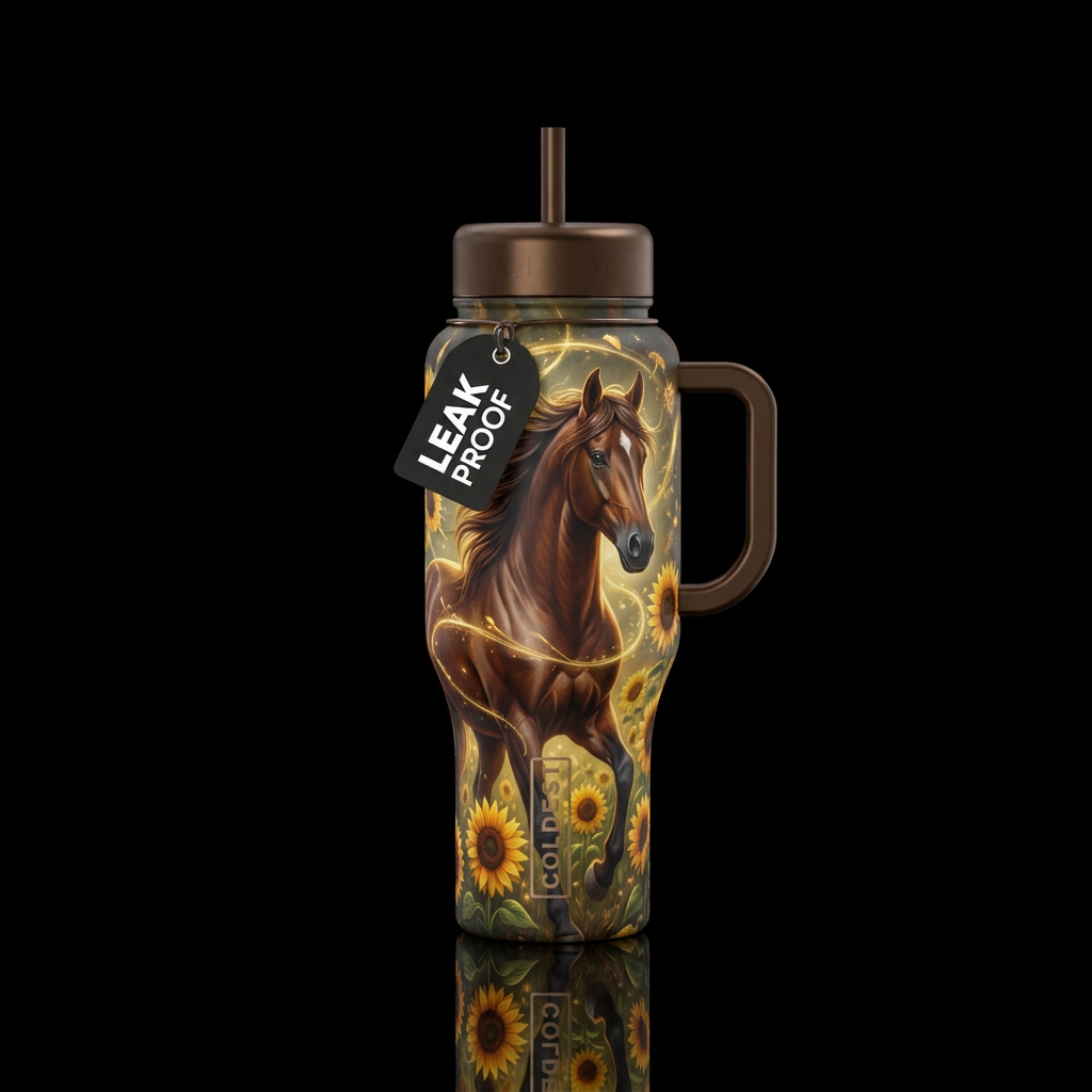 Horse water bottle design