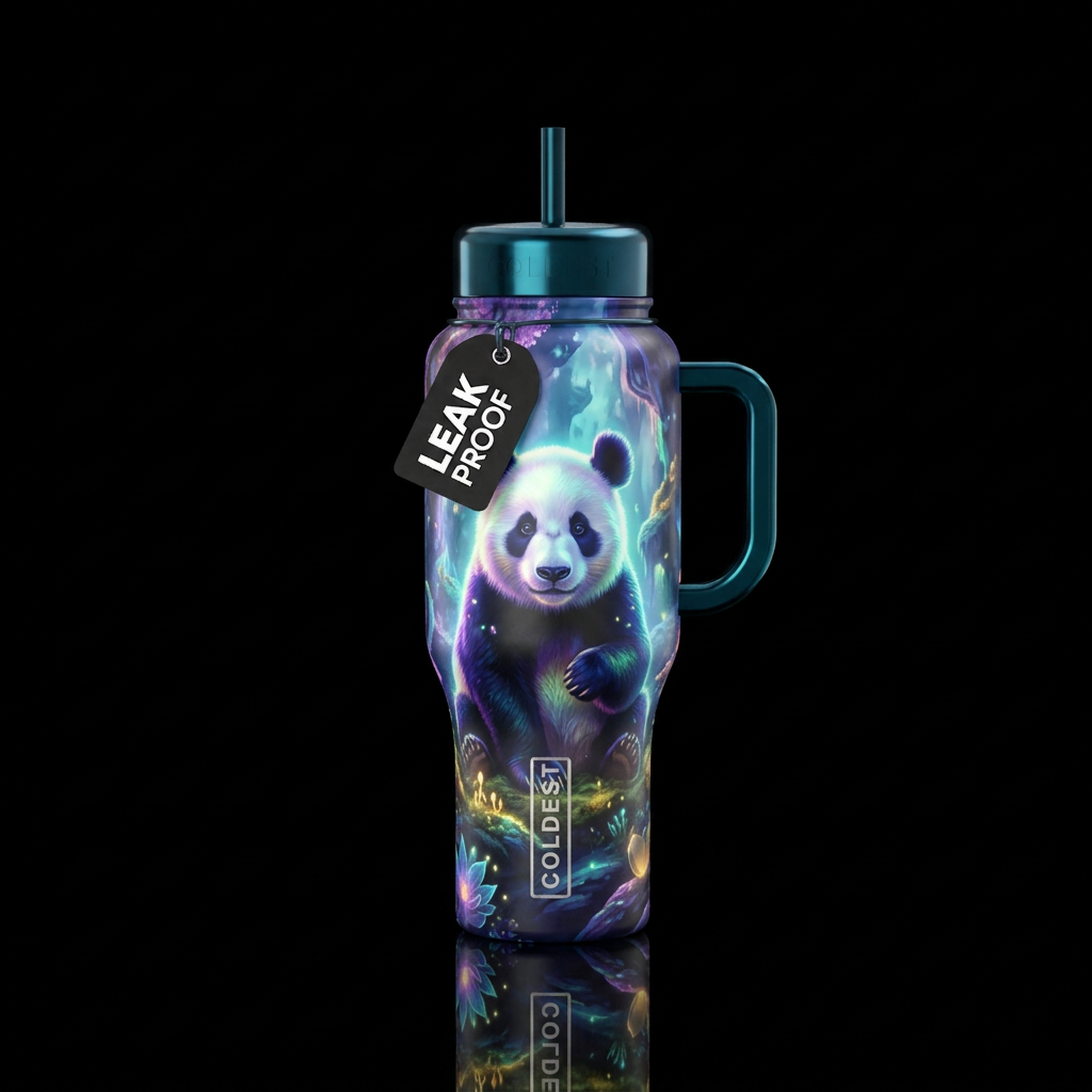 Panda 🐼 water bottle design