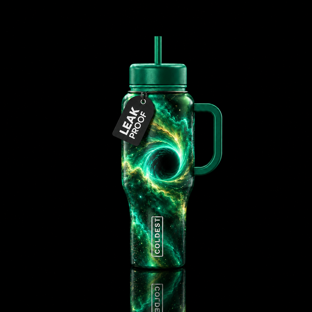 Event horizon water bottle design