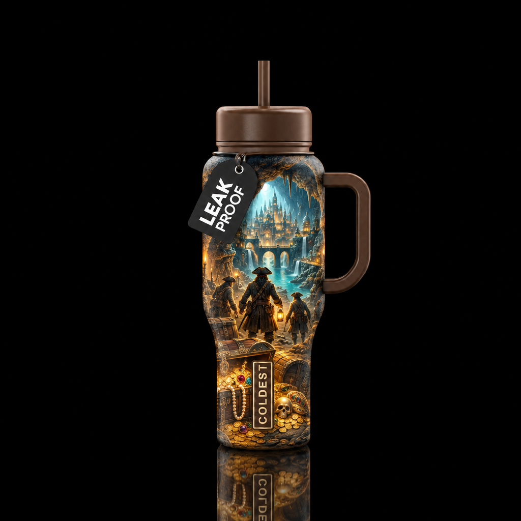Pirates quest water bottle design