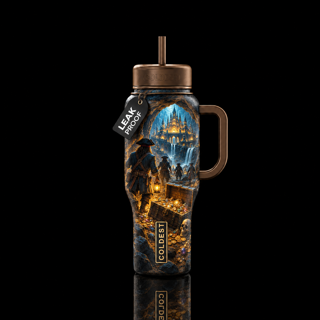 Pirates quest 3 water bottle design