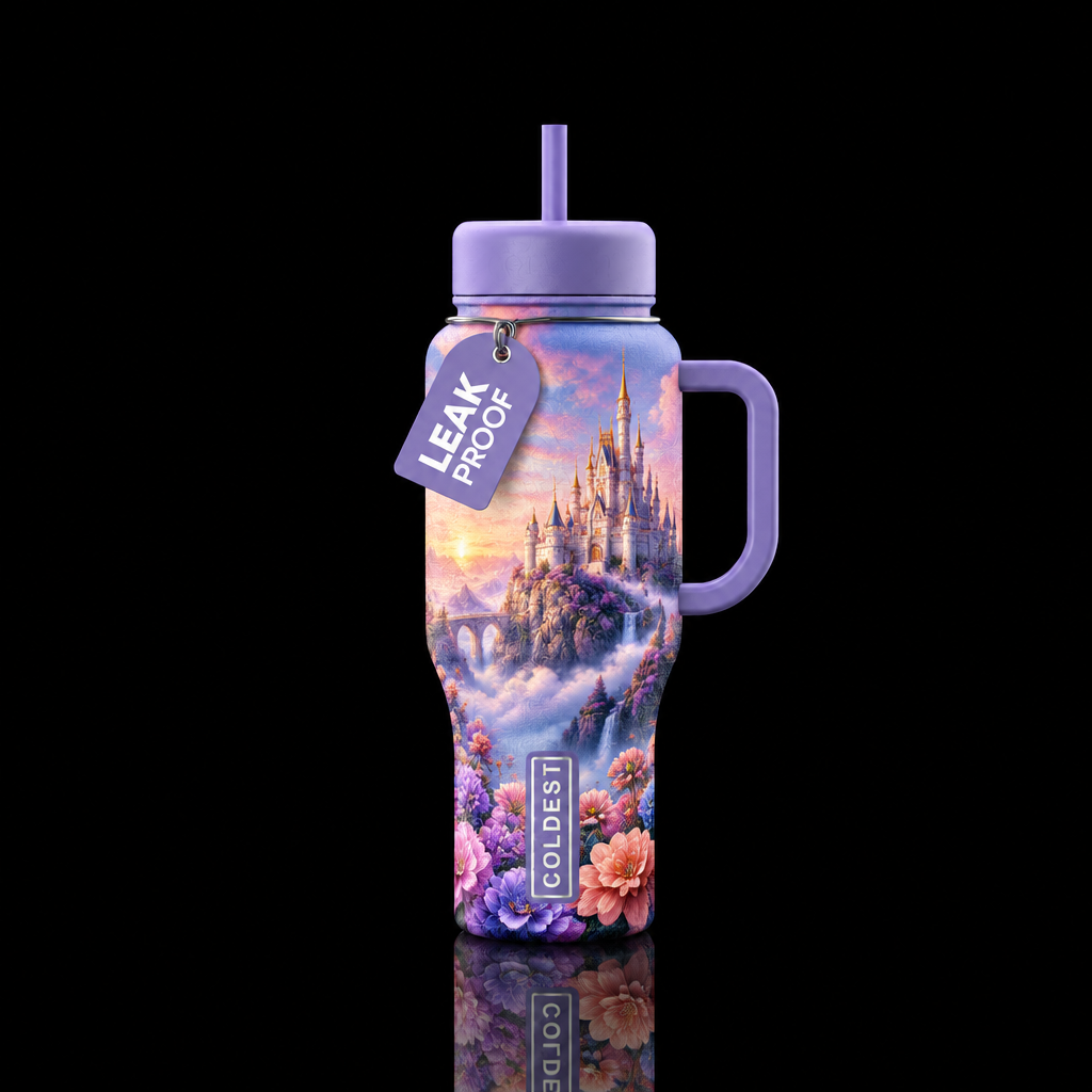 Castle water bottle design