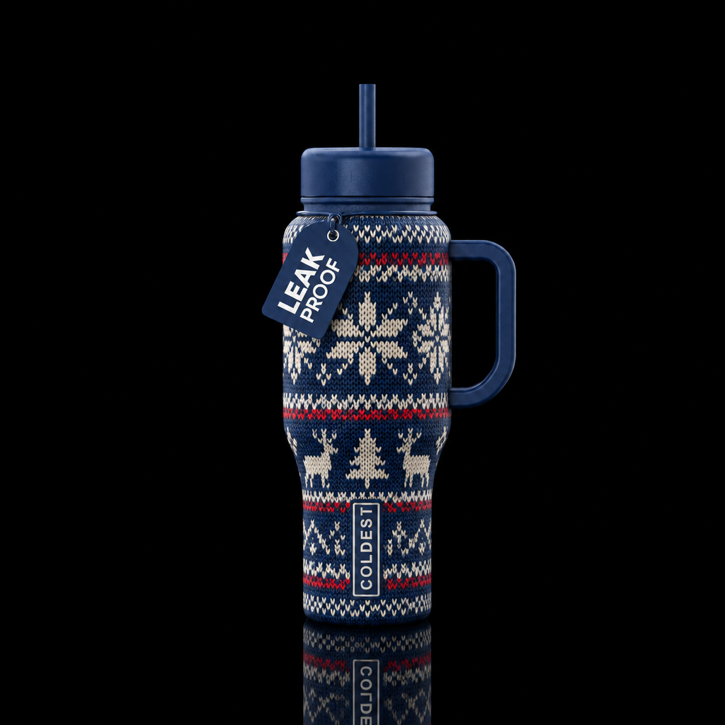 Sweater weather water bottle design