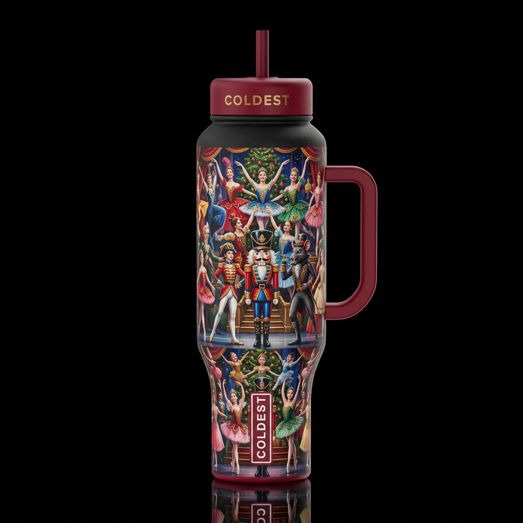 The Nutcracker Ballet water bottle design